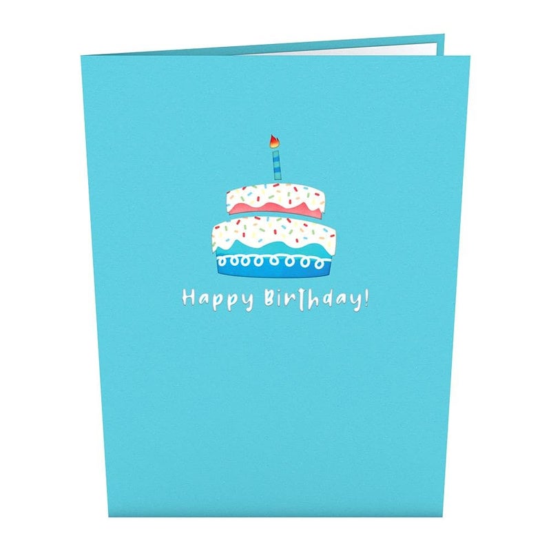 Lovepop Rainbow Birthday Cake Pop-Up Card for Her and Him - 3D Greeting Cards for Boys, Girls, Men, Women - 5" x 7" Card - Blank Notecard & Envelope Included - Image 3